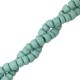 Coconut beads disc 6mm Grayed jade blue